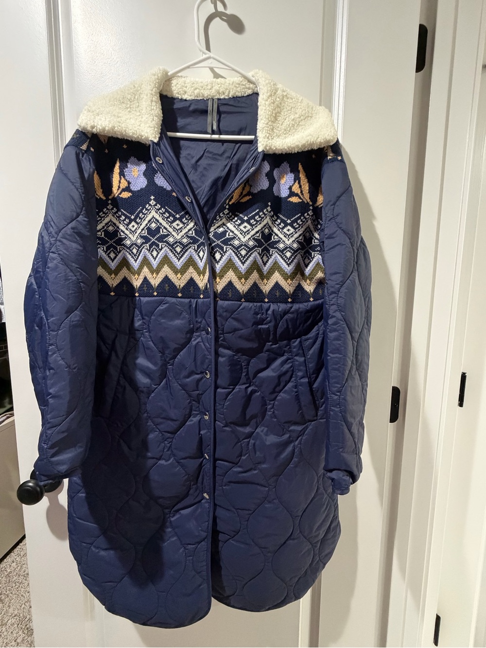By Anthropologie Fairisle Mix Liner Jacket